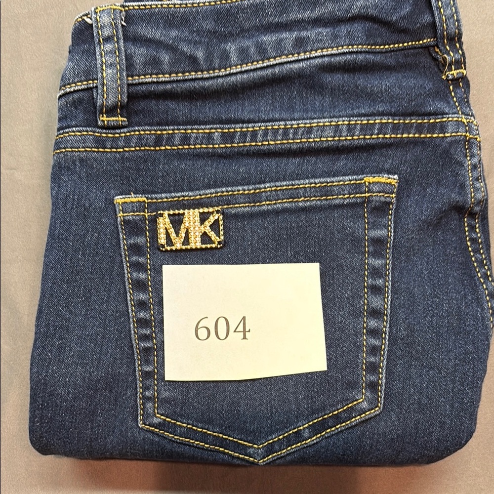 Michael Kors Women's Izzy Skinny Stretch Blue Denim Jeans Size 2 - Picture 9 of 9